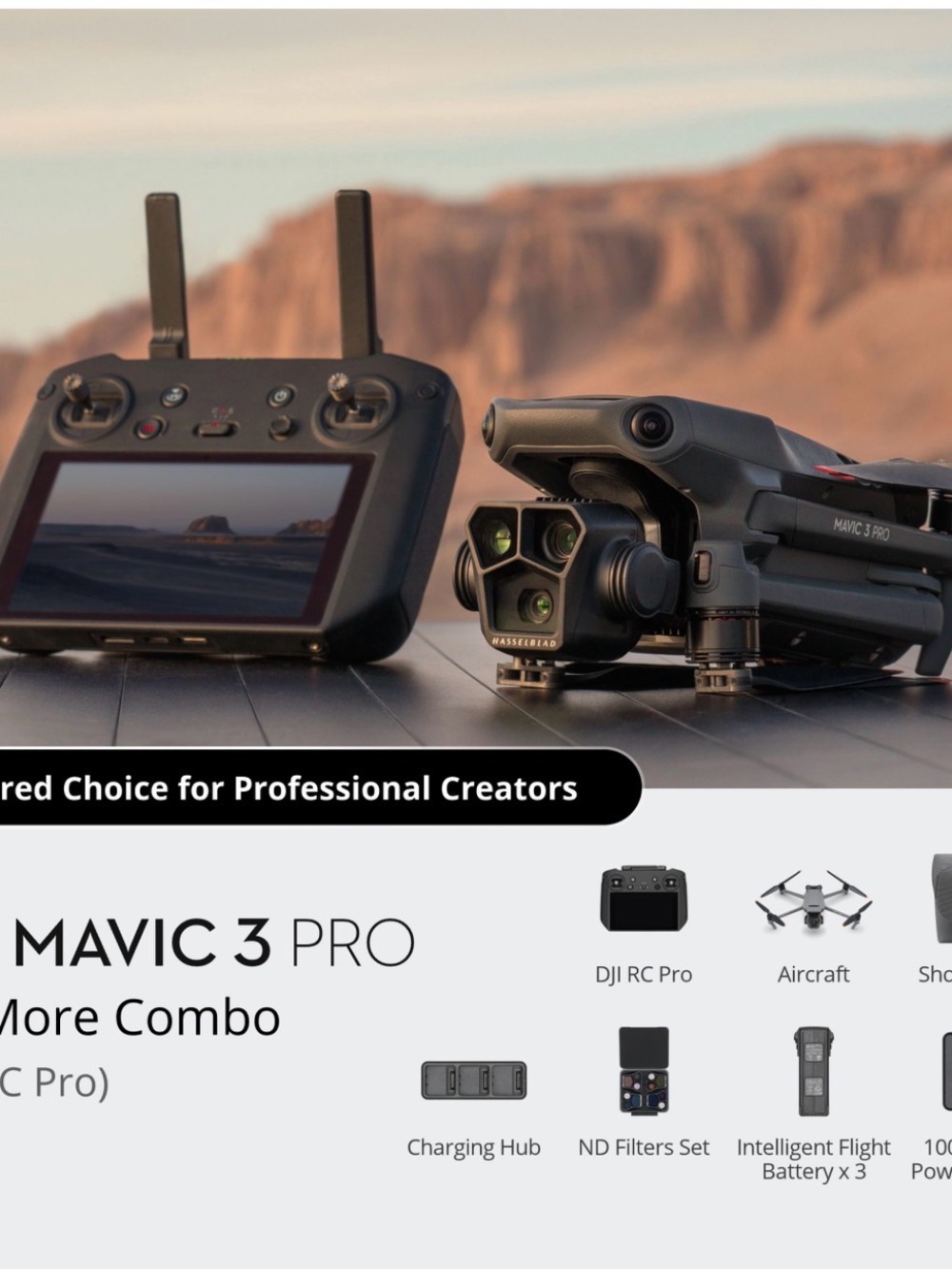 DJI Mavic 3 Pro Fly More Combo (DJI RC Pro)